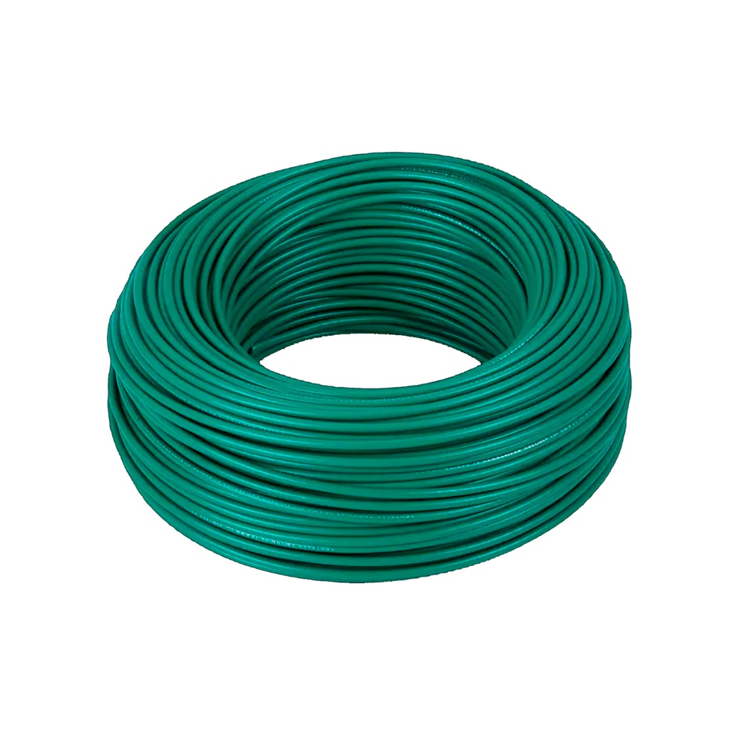 CABLE THW14 100%COBRE 7HILOS VERDE