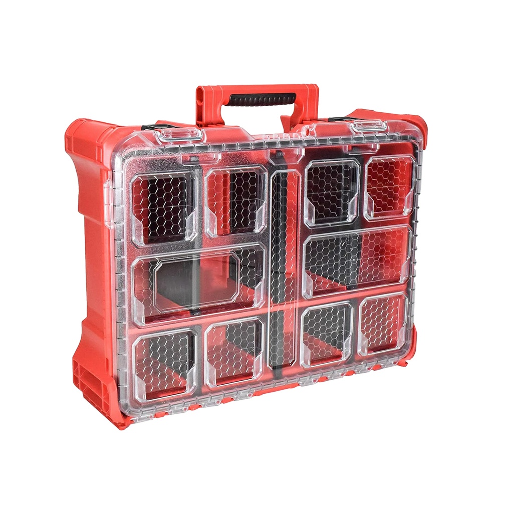 CAJA ORGANIZADOR DE PARTES  11 COMPARTIMIENTOS MILWAUKEE 