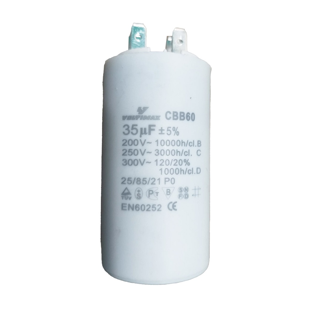 CAPACITOR DE BOMBA DE AGUA 35MFD 250VAC