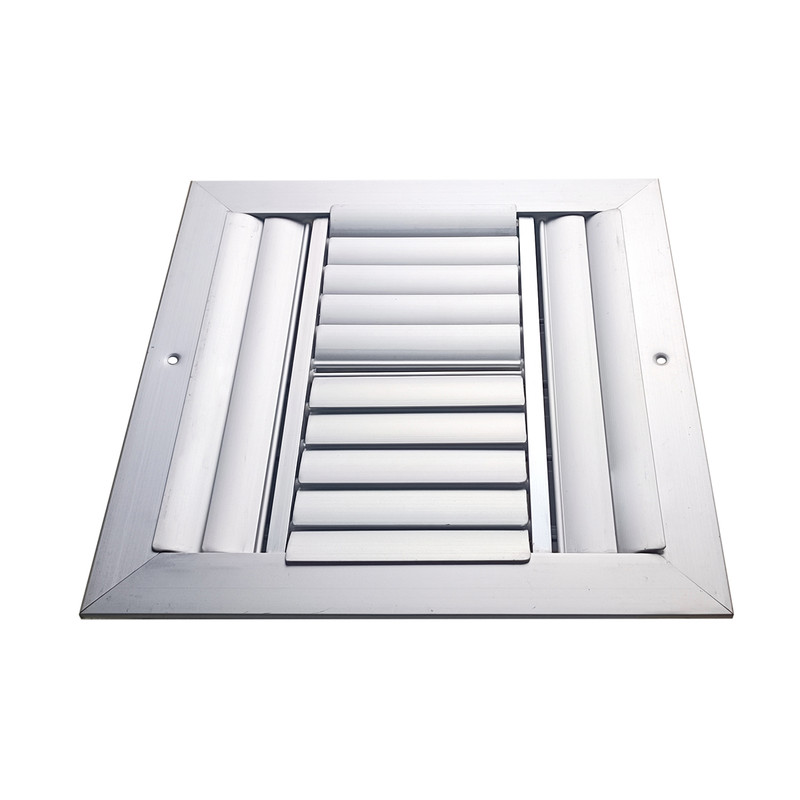 DIFUSOR ALUMINIO F 4V SIN CONTROL 16" x 10" VENAS CURVA 
