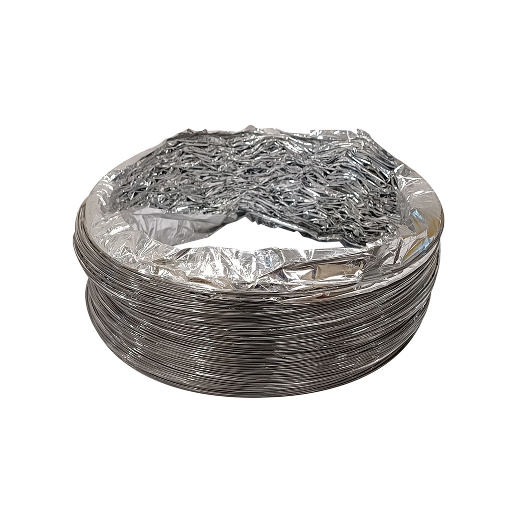 MANGUERA A/A FLEXIBLE 4"x3m S/AISLANTE ALUMINIZADA