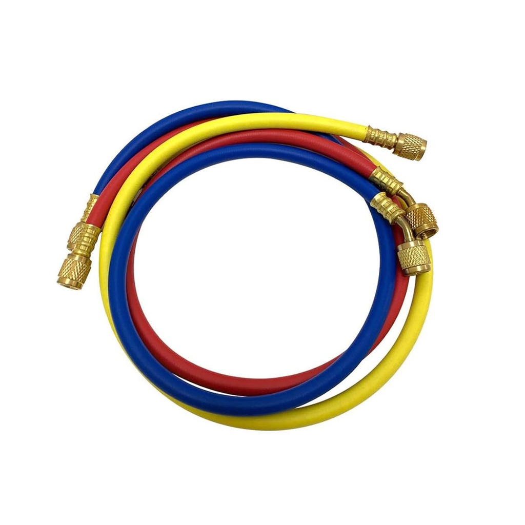MANGUERAS MANOMETRO CORTAS 4000 PSI TRES 91cm R410 C/CONECTOR