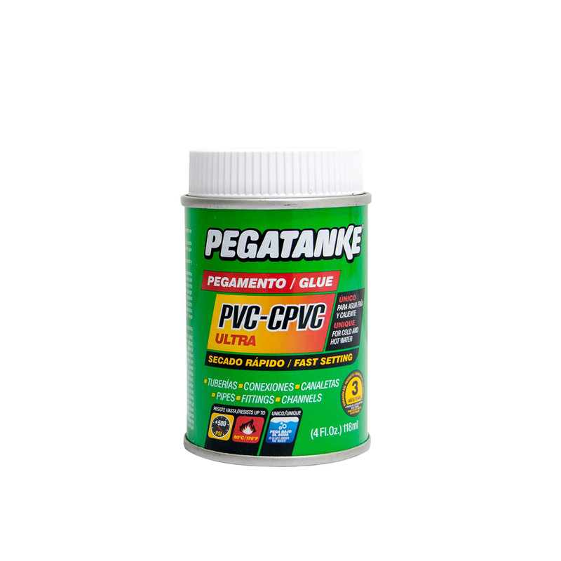 PEGA PARA PVC- CPVC 118ml . PEGATANKE