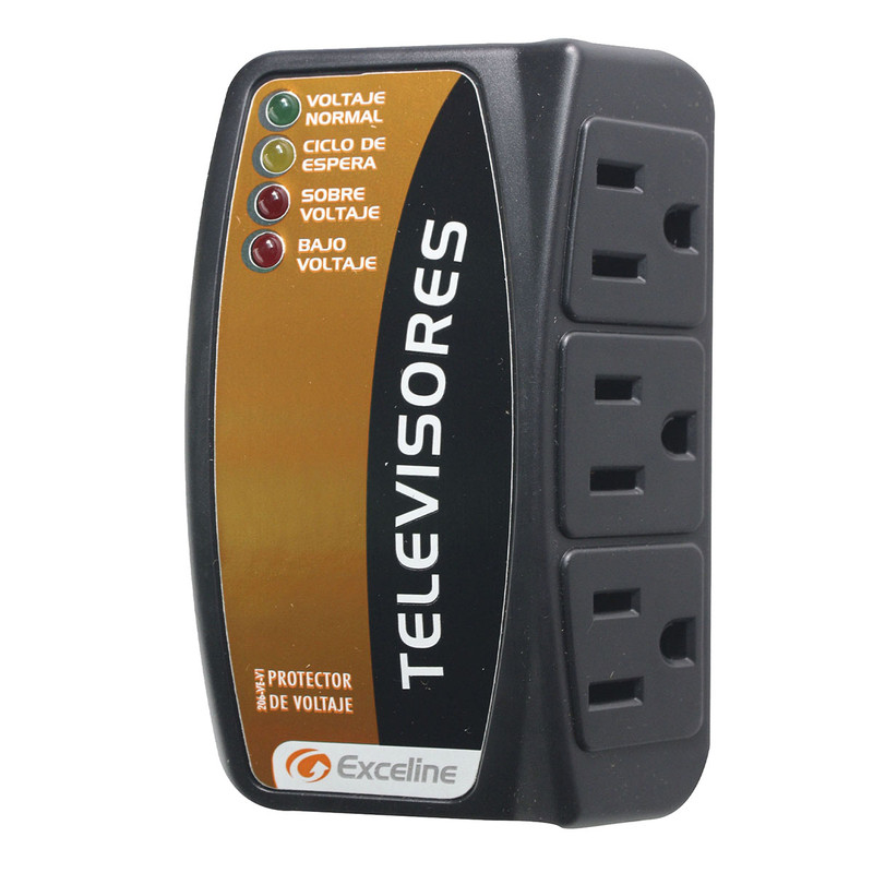 PROTECTOR TV-PEQ. ENCHUFE-3TOMA 120V GSM-TV120 GENTE