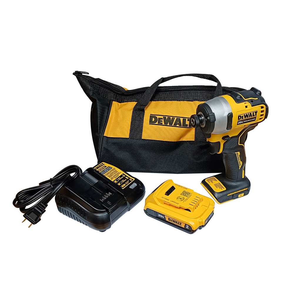 TALADRO DESTORNILLADOR 20V  BATERIA 2Ah  DEWALT 
