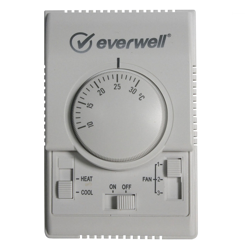 TERMOSTATO FANCOIL AGUA HELADA 110V/220V RT107 EVERWELL