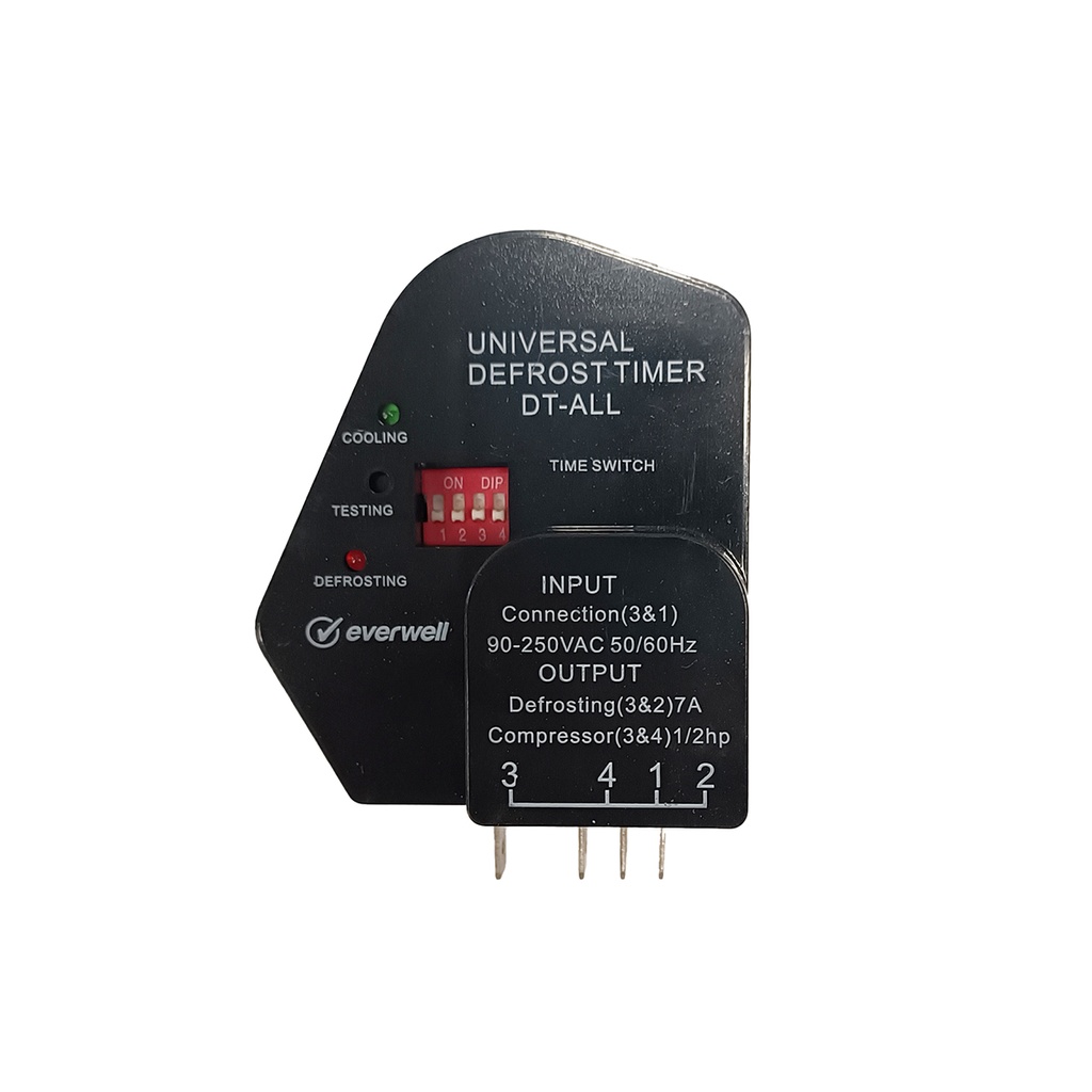 TIMER DEFROST PLASTICO MULTICICLOS 6-24Hr/15-32Min GEN