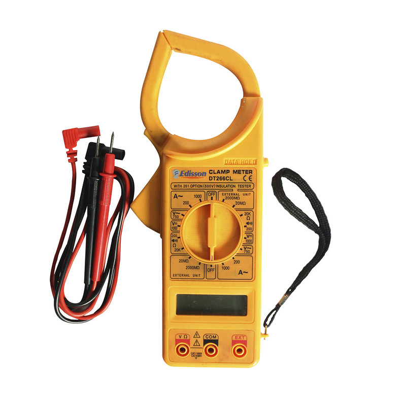 VOLTIAMPERIMETRO DIGITAL 1000A DT266CL EDISSON