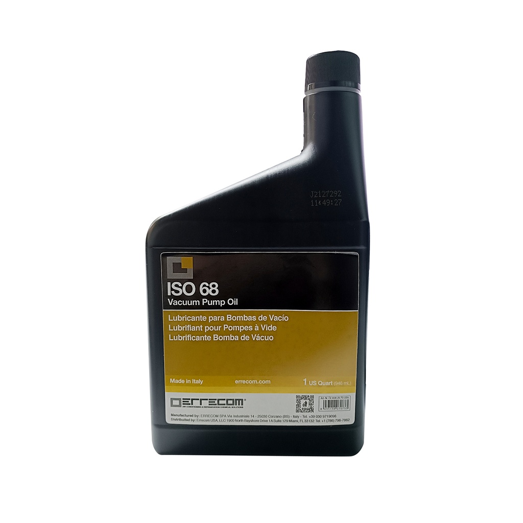 ACEITE LUBRICANTE P/BOMBA DE VACIO 946ML ISO68 ERRECOM 