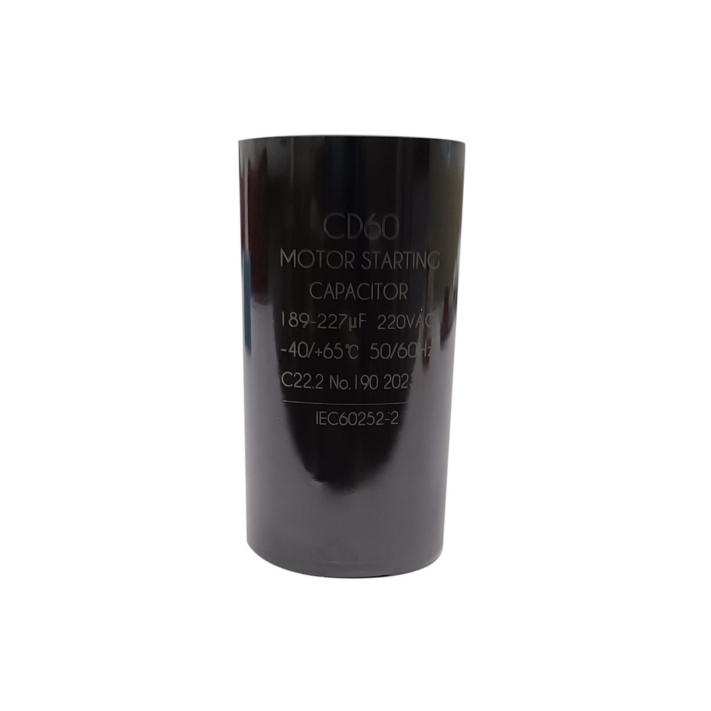 CAPACITOR DE ARRANQUE 189-227 MFD 220VAC