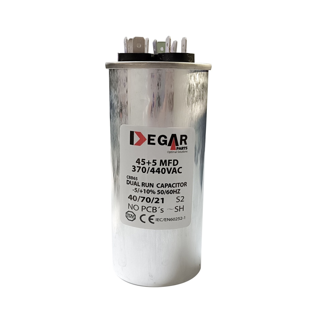 CAPACITOR DE MARCHA 45+5MFD 370/440VAC