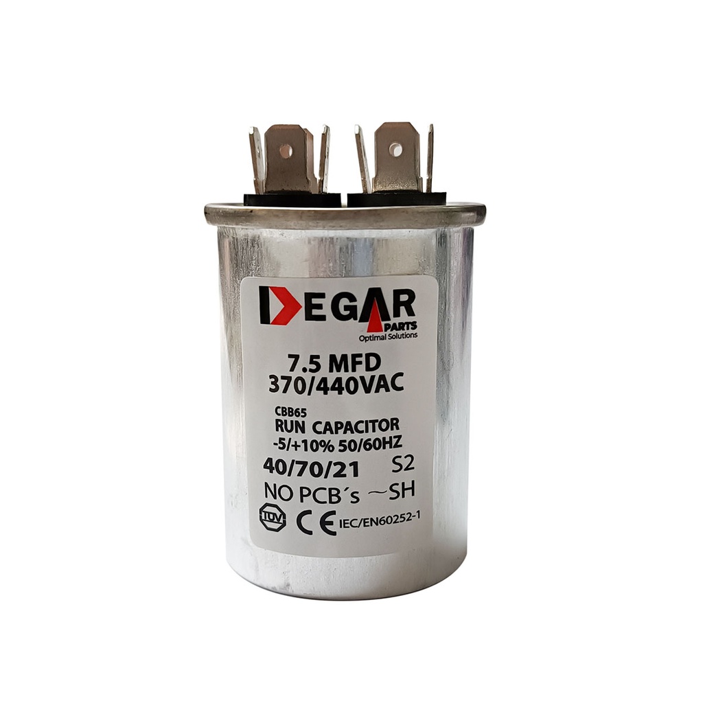 CAPACITOR DE MARCHA 7.5MFD 370/440VAC