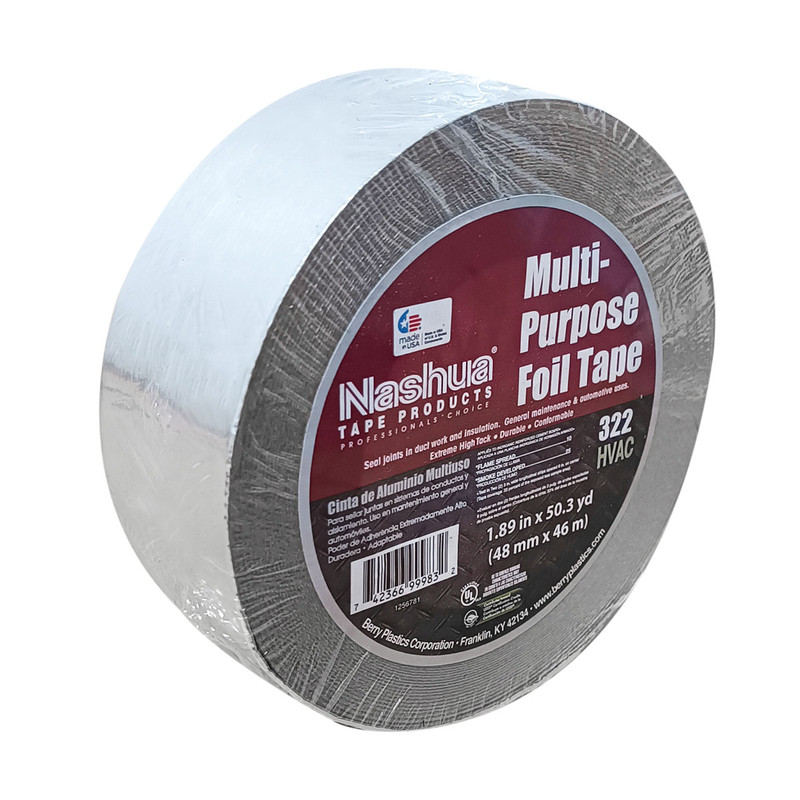 CINTA ADHESIVA ALUMINIO 2"x46m (50.3yd) 322 NASHUA