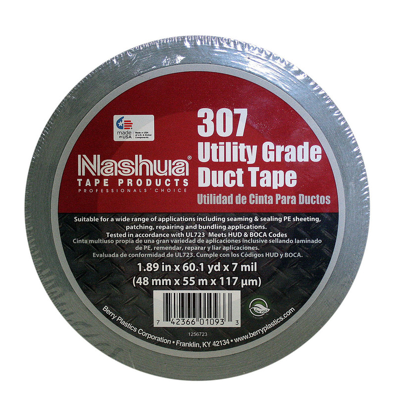 CINTA ADHESIVA PARA DUCTO GRIS 2"x55m (60yd) 307 NASHUA