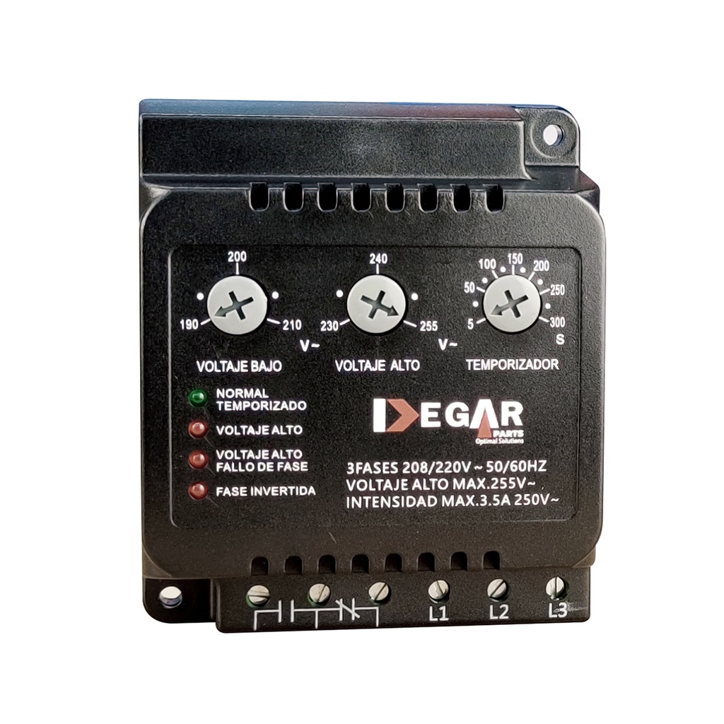 PROTECTOR A/A 220V/3F C/TEMPORIZADOR D086 DEGAR 