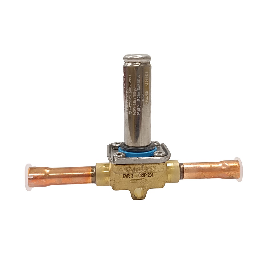 VALVULA SOLENOIDE B 3/8" ODF S/BOB. EVR-3 DANFOSS