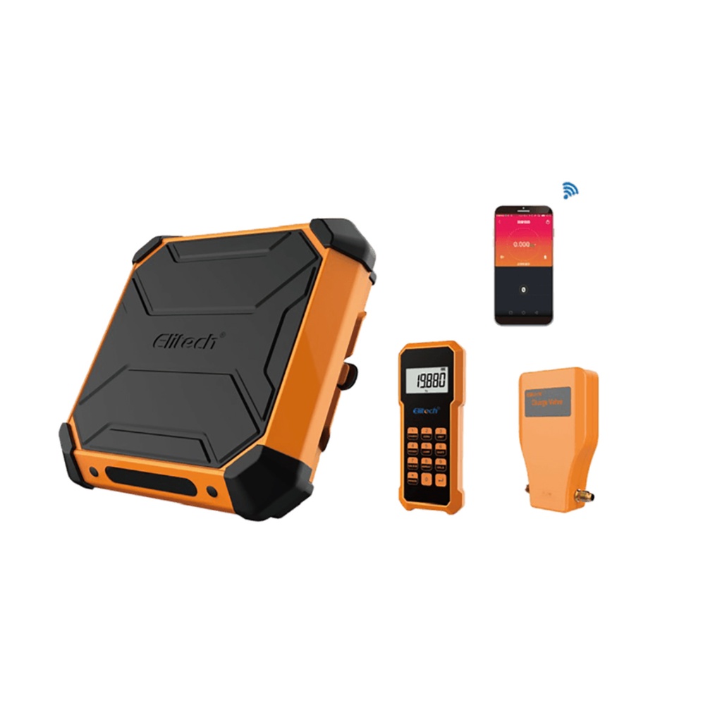 BALANZA DIGITAL100Kg  CARGA/RECUPERADORA C/VALV. C/INALAMBRICO SRC-510  ELITECH
