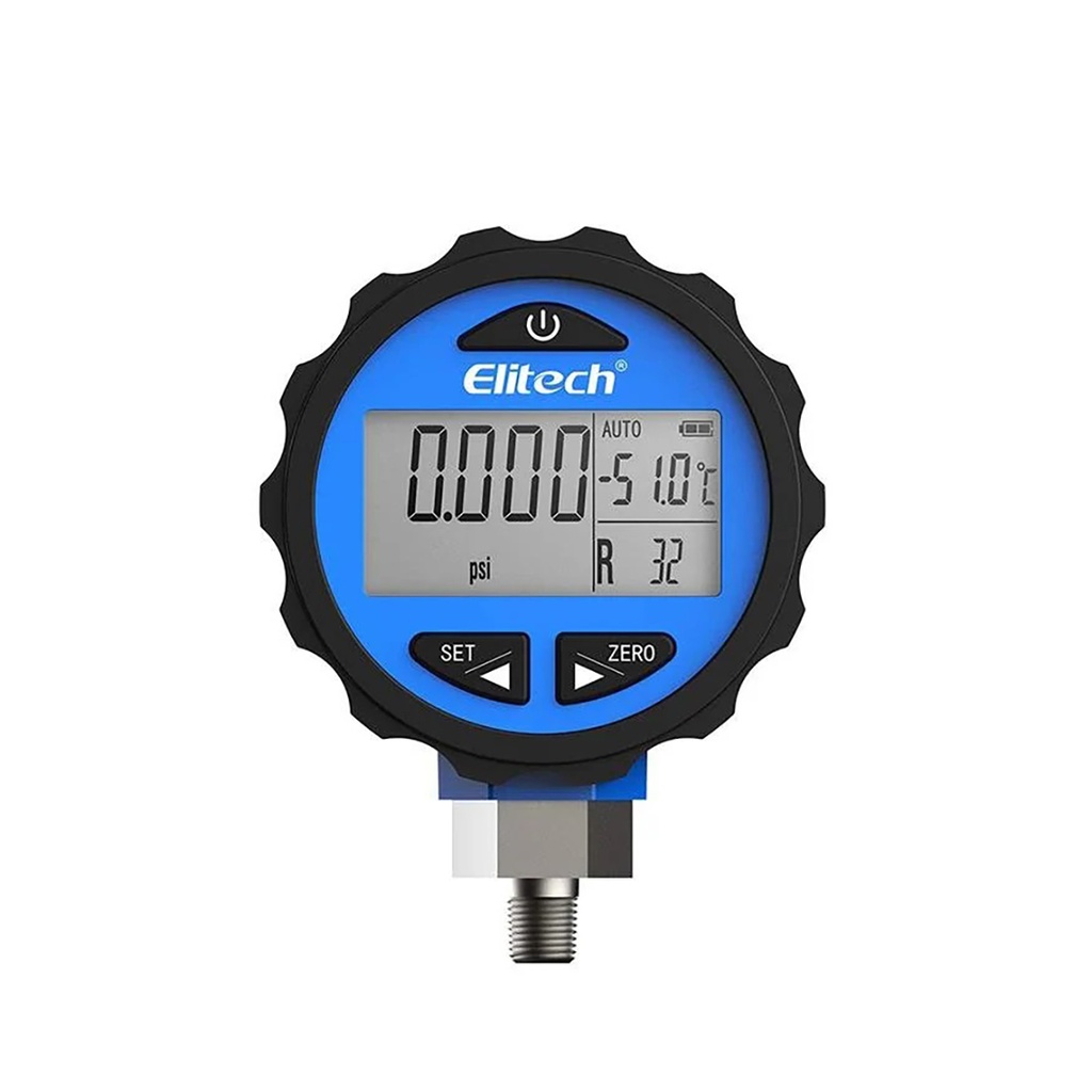 RELOJ  MANOMETRO  BAJA  DIGITAL -14,5-500 PSI  PG-30PRO ELITECH