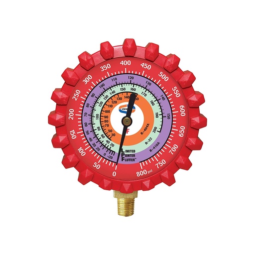 [93-2220] RELOJ  MANOMETRO 2.5" ALTA R410A/R22/R404A G529LD-5 UNIWELD